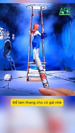 Giúp Tiểu Mỹ bị rơi xuống cống