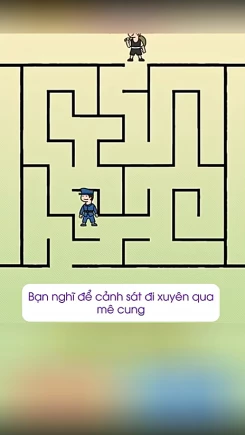 Giúp cảnh sát giải mê cung bắt cướp