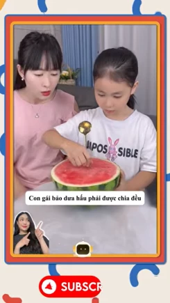 Chia đều dưa hấu