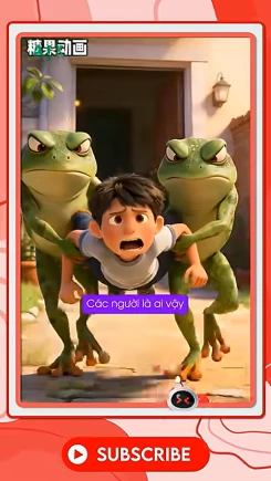 Cậu bé bị ếch bắt cóc