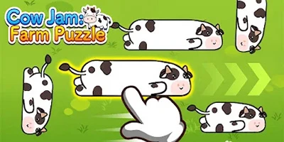 Cow Jam Farm Puzzle đưa game thủ giải quyết những vụ tắc đường của những chú bò sữa