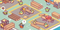 Game Lumbercat : Idle Tycoon kể về những chú Mèo chăm chỉ