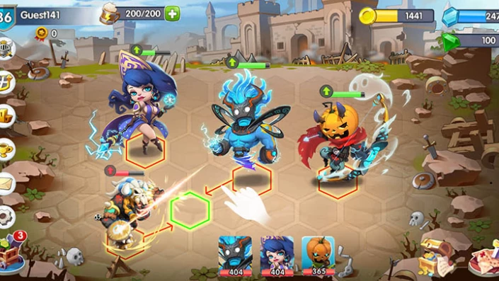 X-Hero: Tactics game chiến thuật đấu cờ tự động với những trận đấu thời lượng ngắn hơn