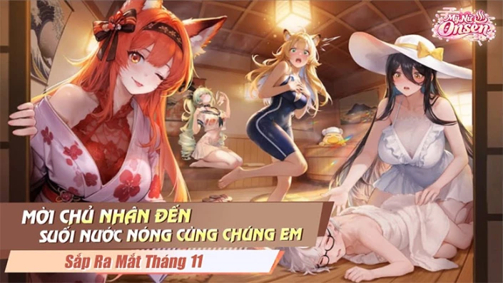 Mỹ Nữ Onsen – Gzone cho game thủ vừa chiêu mộ waifu vừa xây dựng thiên đường suối nước nóng