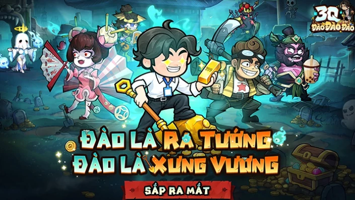 3Q Đào Đào Đào game idle thẻ tướng với chủ đề Tam Quốc kết hợp đạo mộ cập bến Việt Nam