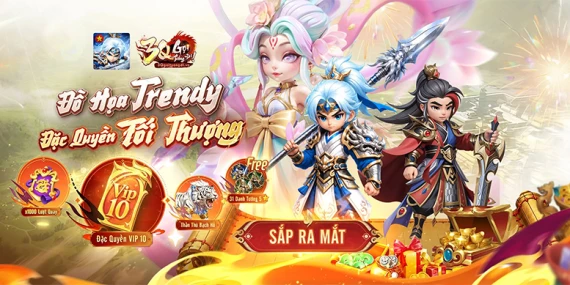 3Q Gọi Tướng Đi game đấu tướng chiến thuật rảnh tay cập bến thị trường Việt Nam