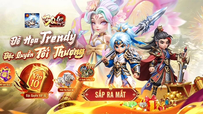 3Q Gọi Tướng Đi game đấu tướng chiến thuật rảnh tay cập bến thị trường Việt Nam