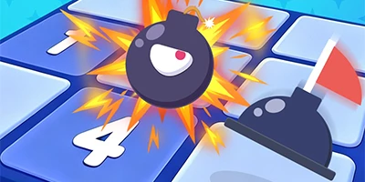 Doodle Minesweeper Unblocked game casual giải đố đưa bạn suy luận để dò mìn