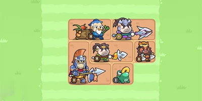 Gầy dựng những trận hình anh hùng để đối mặt các đợt kẻ thù với game Adventurer Alliance