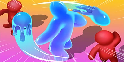 Điều khiển nhân vật là khối chất dẻo hình người chiến đấu sinh tồn trong Blob Heroes