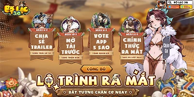 Bộ Lạc 3Q – Game Tam Quốc phong cách thời đồ đá độc lạ chính thức ấn định ngày ra mắt 15/7
