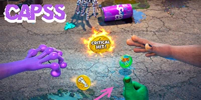 Thể hiện kỹ năng đập nắp trong những trận đấu trực tuyến tại game Caps Slam
