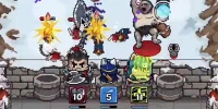 Cùng những anh hùng mèo phòng thủ trước bọn kẻ thù, quái vật tại game Dice Cats