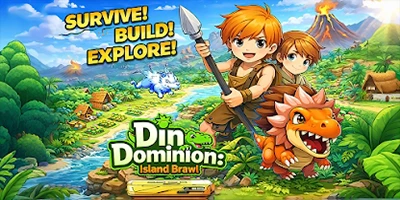 Thám hiểm các hòn đảo khủng long trong game Dino Dominion: Island Brawl