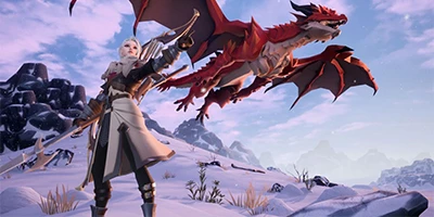 Sinh tồn giữa thế giới băng giá đồng thời nuôi rồng trong game Frostland Survival