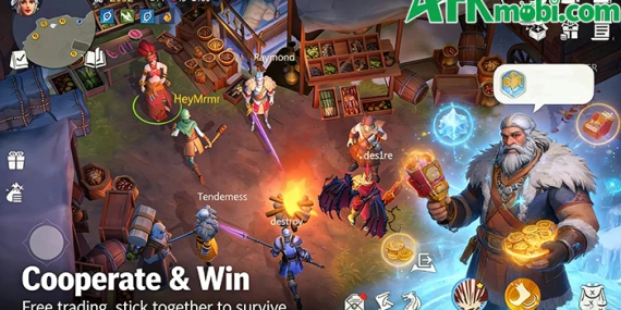 Sinh tồn giữa thế giới băng giá đồng thời nuôi rồng trong game Frostland Survival