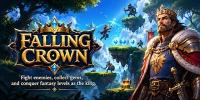 Falling Crown game hành động pixel 2D cuộn cảnh đưa người chơi vào vai một vị vua