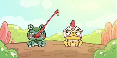 Frog Idle game casual nhàn rỗi cho bạn hợp nhất những chú ếch rồi để chúng bắt côn trùng