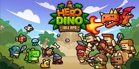 Nhập vai khủng long nhỏ chiến đấu với bọn người thời tiền sử trong Hero Dino: Idle RPG