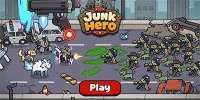 Mở thùng rác nhận trang bị cho nhân vật sử dụng diệt zombie trong game Junk Hero