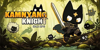 Bắt đầu hành trình trở thành hiệp sĩ của một chú mèo đen nhỏ với Kamnyang Knight: Idle RPG