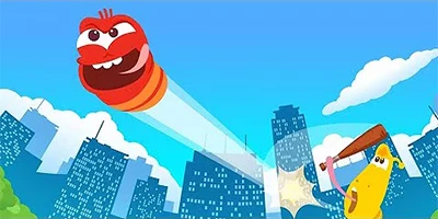 Larva SKY cho người chơi đánh chú ấu trùng Red phóng đi xa hết mức có thể