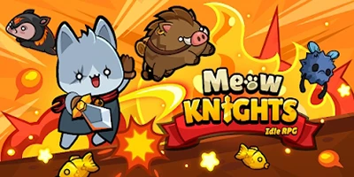 Bắt đầu cuộc hành trình chiến đấu nhàn rỗi cùng các hiệp sĩ mèo trong Meow Knights: Idle RPG