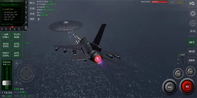 Điều khiển phi cơ chiến đấu hiện đại trong game mô phỏng Modern Jet Fighter: Air Combat
