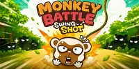 Bắn hạ cho những động vật rơi xuống đất trong game Monkey Battle: Swing Shot