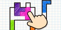 Xếp các mảnh khối được cho vào khung hình có sẵn trong game giải đố Paper Block