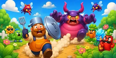 Phòng thủ bảo vệ khu vườn trước bọn côn trùng trong gamePlants vs Bugs: Garden Defense