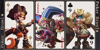 Poker Brawl game chiến thuật cờ tự động lấy chủ đề những quân bài Tây