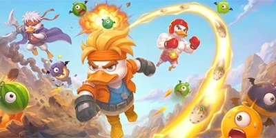 Cùng các chú vịt phòng thủ trước thế lực ngoài hành tinh với game Quack Quack Attack