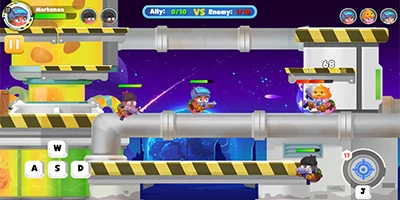 Sausage Man Shooting Adventure game hành động điều khiển người xúc xích chiến đấu