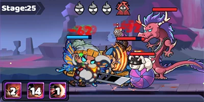 Nhấn rèn trang bị cho nhân vật của bạn sử dụng chiến đấu trong game Smithing Master