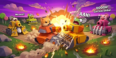 Điều khiển xe tăng loạn chiến trong game hành động Tank Rampage: Arena Smash