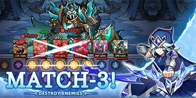 Top 5 game di động có lối chơi độc đáo khi kết hợp cơ chế match-3 vào việc chiến đấu