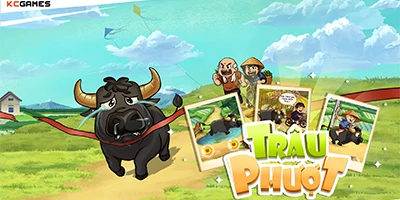 Điều khiển trâu chạy tránh các chướng ngại vật, tìm kiếm sự tự do với game Trâu Phượt