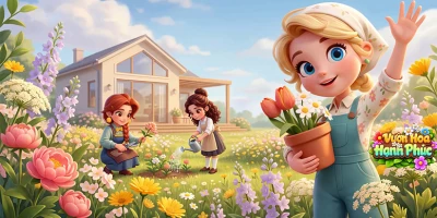 Vườn Hoa Hạnh Phúc – Gzone chính là tên gọi của game The Cozy Florist tại thị trường Việt Nam