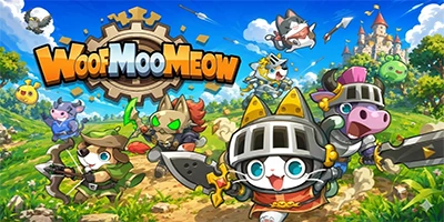 Sử dụng những anh hùng động để phòng thủ trước các đợt quái vật trong WoofMooMeow
