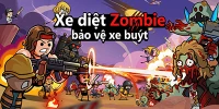 Bảo vệ căn cứ xe buýt của bạn trước bọn thây ma trong Zombie Buster: Bus Blitz